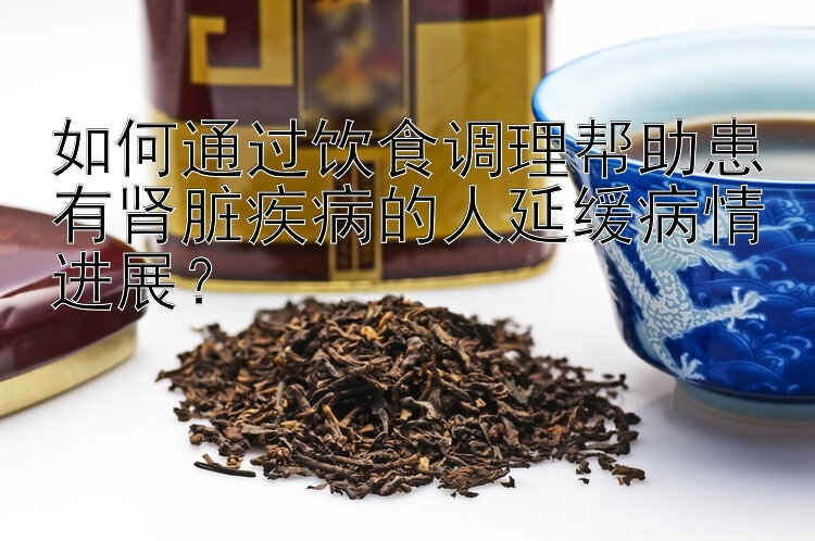 如何通过饮食调理帮助患有肾脏疾病的人延缓病情进展？