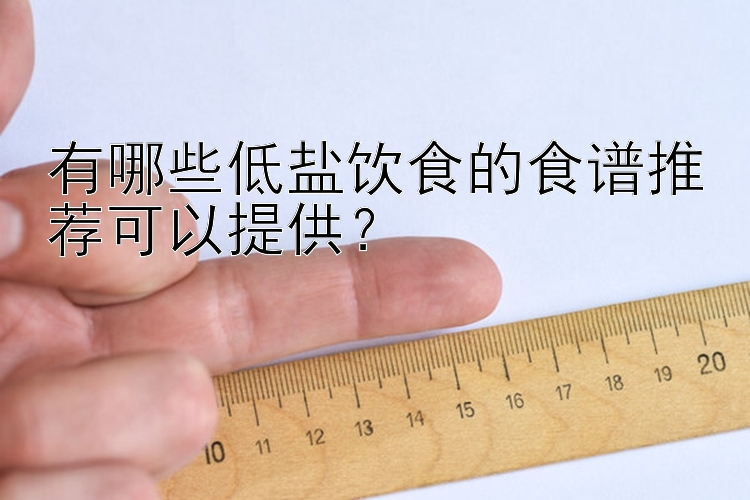 有哪些低盐饮食的食谱推荐可以提供？